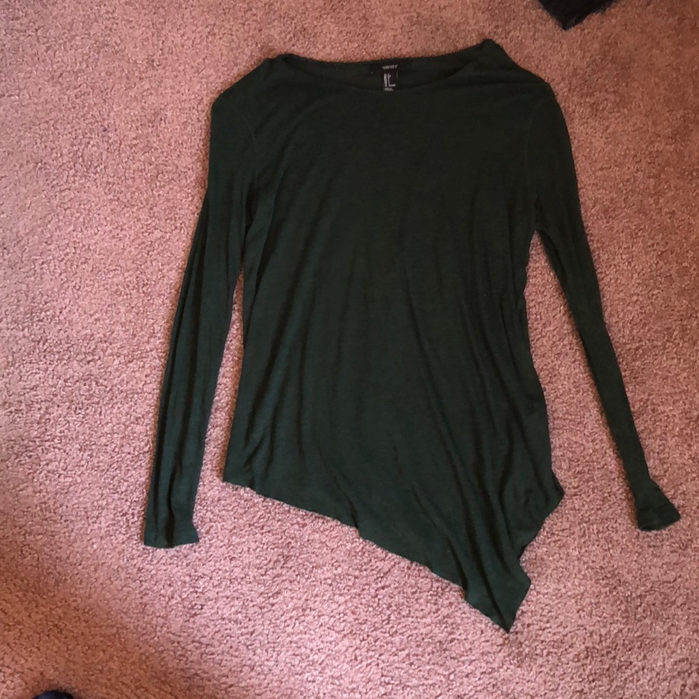 Long Sleeve Green Top